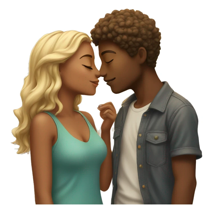 youthful kiss under the sun sticker