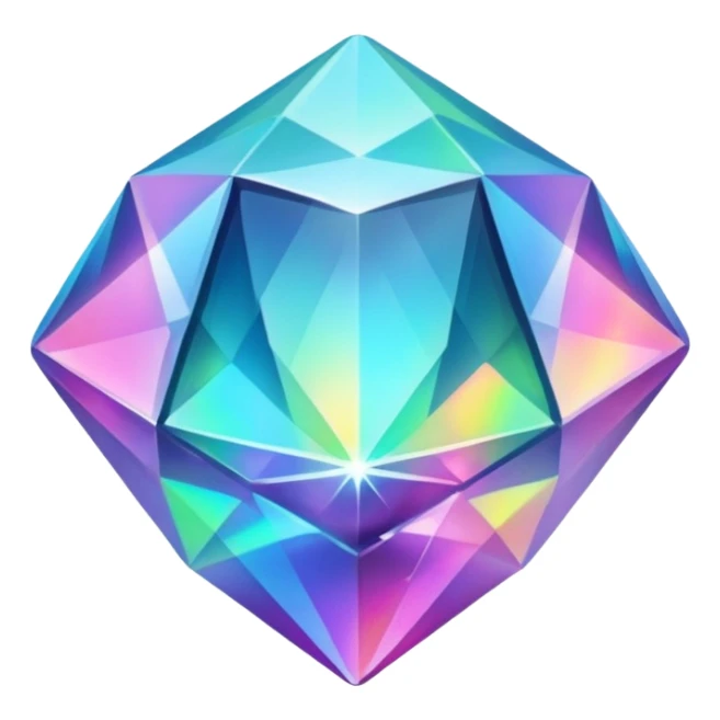 Holographic gem sticker