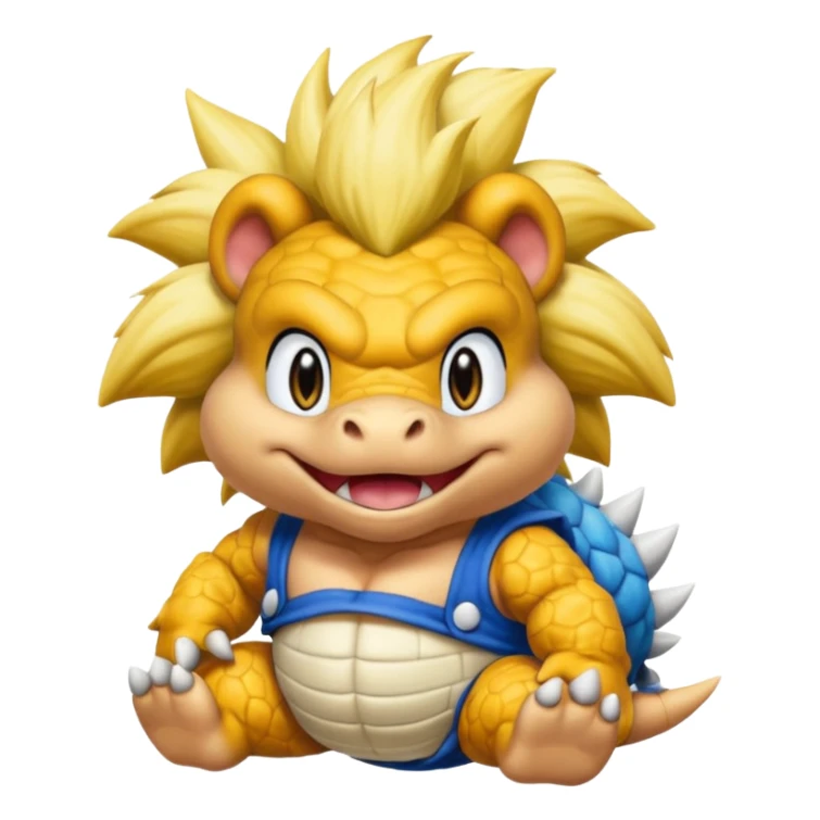 Wendy O koopa dyeing Ludwig von koopa's hair brown  sticker