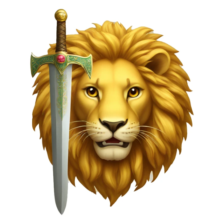 lion with sword and sun The symbol of Iran sticker