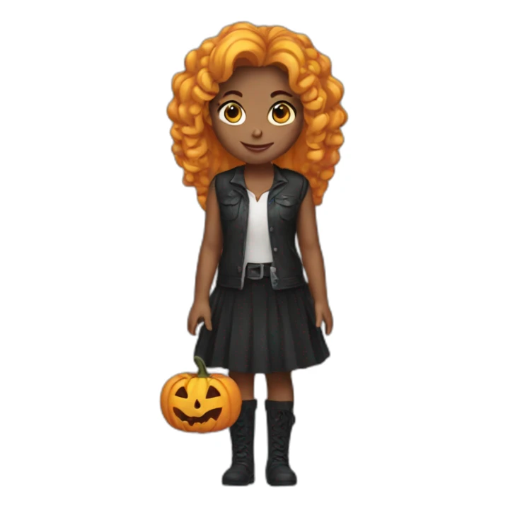 Halloween girl sticker