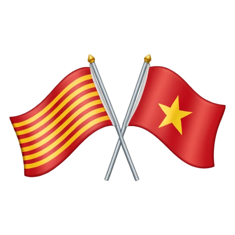 Half and Half company flag, left Japen right VIetnam sticker