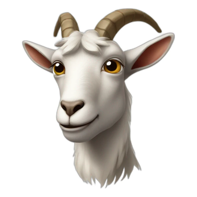 Ugly goat sticker