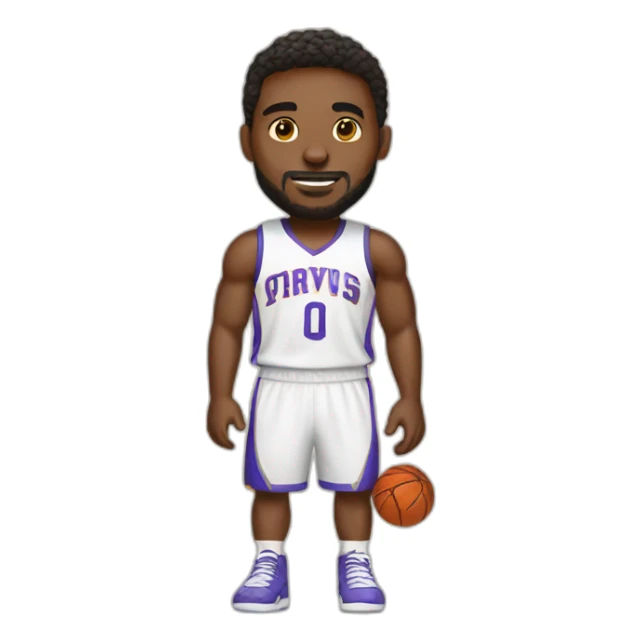 Basketball player in dress sticker