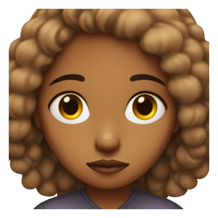 Sad girl brown girl sticker