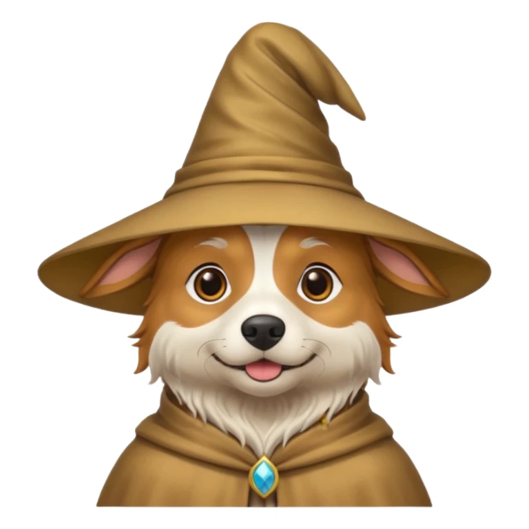 Dog wizard sticker
