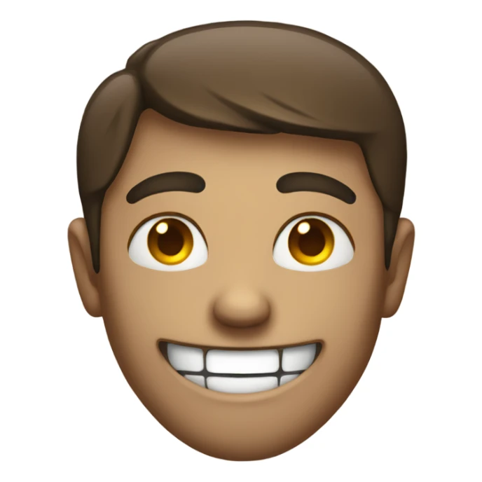 Smiling mean sticker