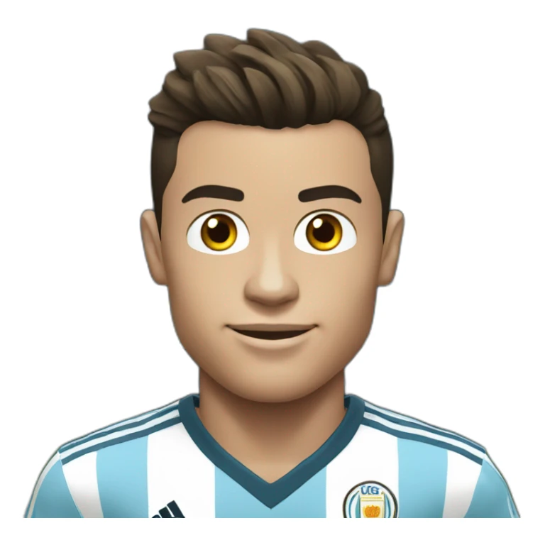 Cristiano Ronaldo in Argentina jersey sticker