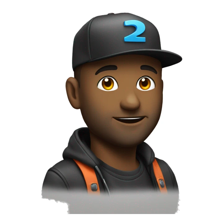 Hazme un dj con una gorra Hugo bos sticker