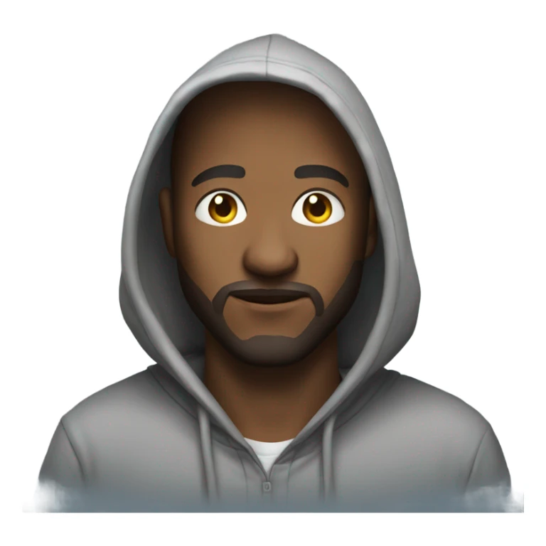 A man in a hoodie gaming  sticker