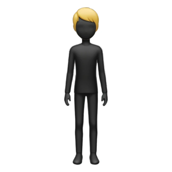 silhouette of a small figure growing into a tall one sticker
