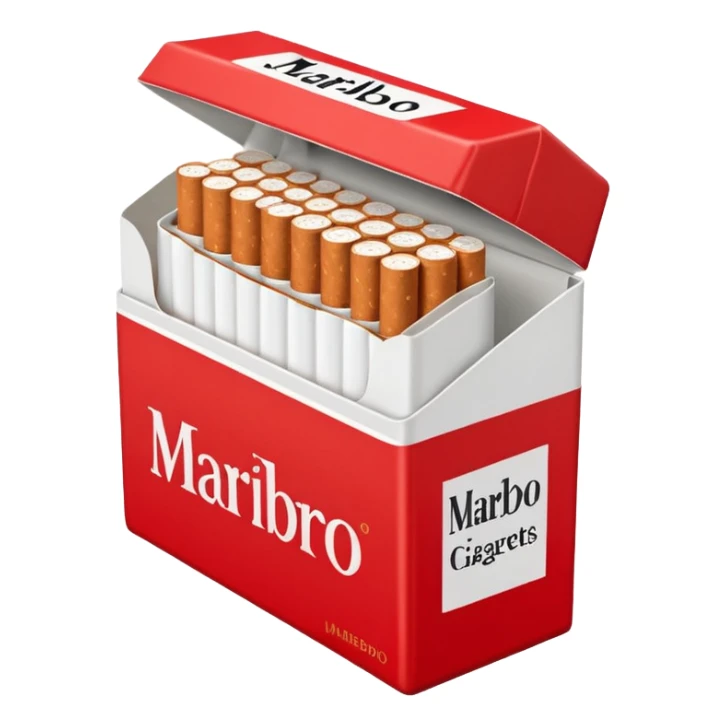 carton of marlboro red cigarettes  sticker