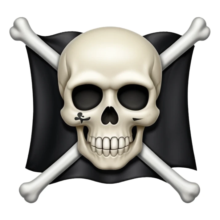 jolly roger flag emoji from one piece sticker