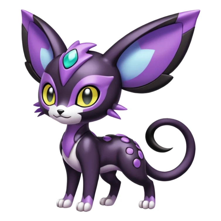 Meloetta-Noibat-Gatomon-Liepard-Pokémon-Digimon-Fakémon-fusion-hybrid-creature sticker