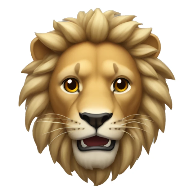 Un león fuerte con corona  sticker