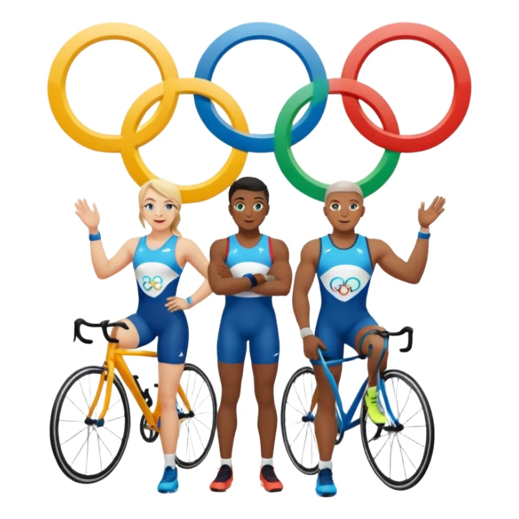 paralympic games avec les anneaux sticker