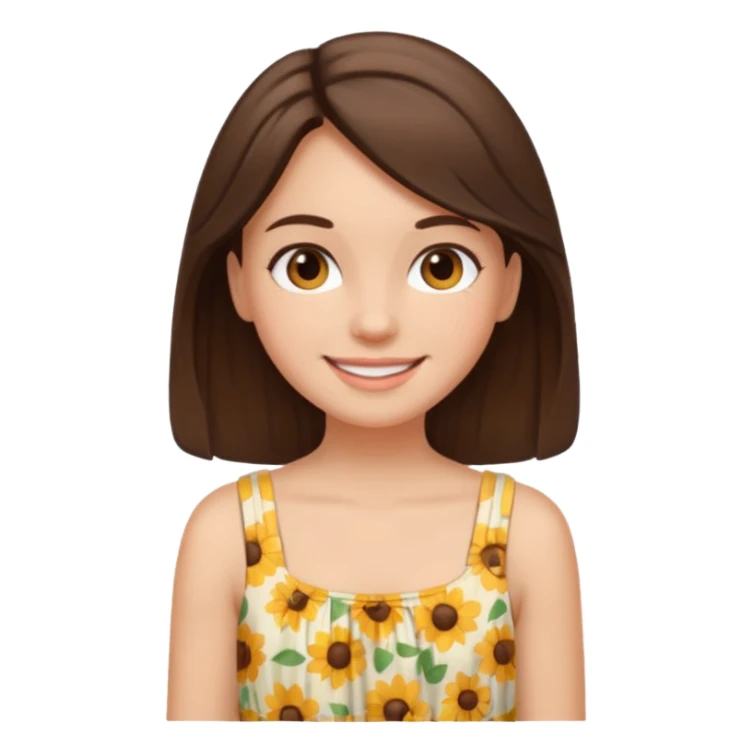 summer vibes girl brun hair sticker