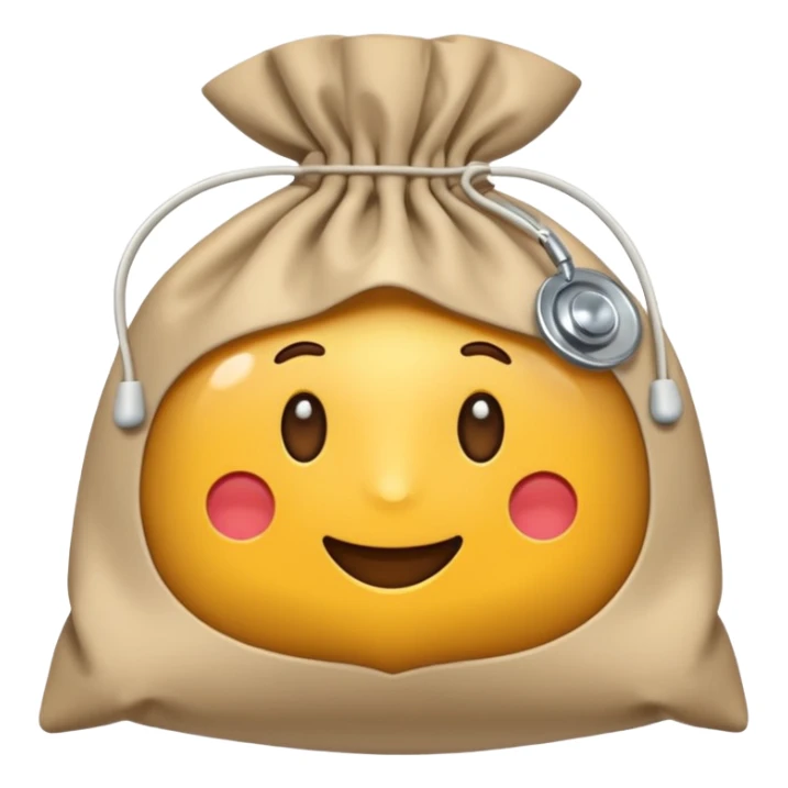 stomabeutel: ein medizinischer beutel in beige, der eine öffnung auf klevverschluss hat sticker