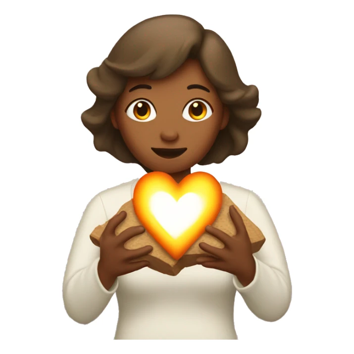 mom holding a hearth sticker