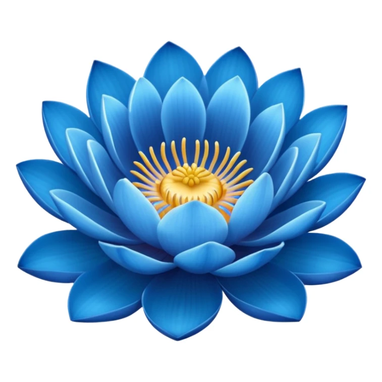 Blue lotus sticker
