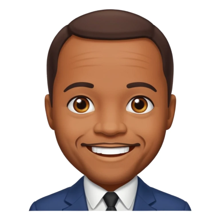 Berry Gordy with dark brown hair sticker