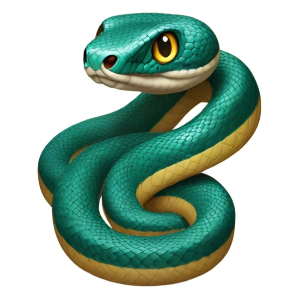 snake realist sticker