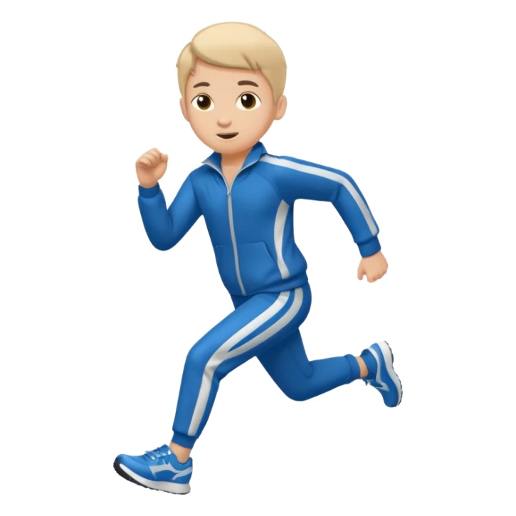 High resolution of ful body kid running  sticker