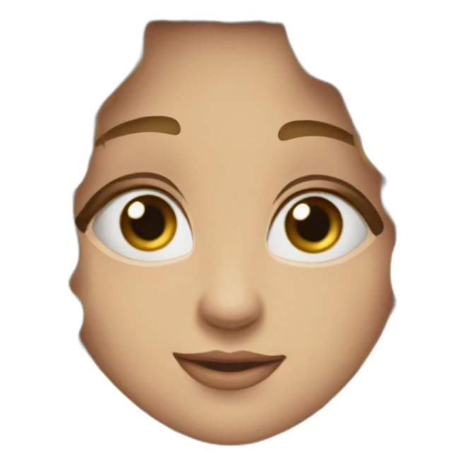 Krátké Hněde vlasy modre oči s vousy  sticker