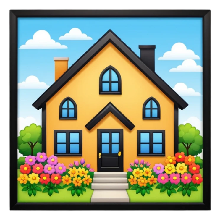 house of flowers sticker