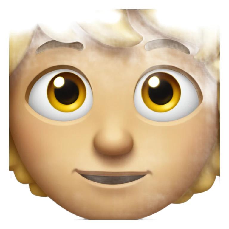 emoji face waiting for someone to say something  sticker