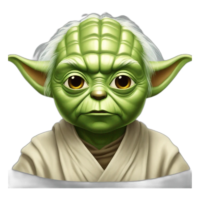 Yoda mange des frites sticker