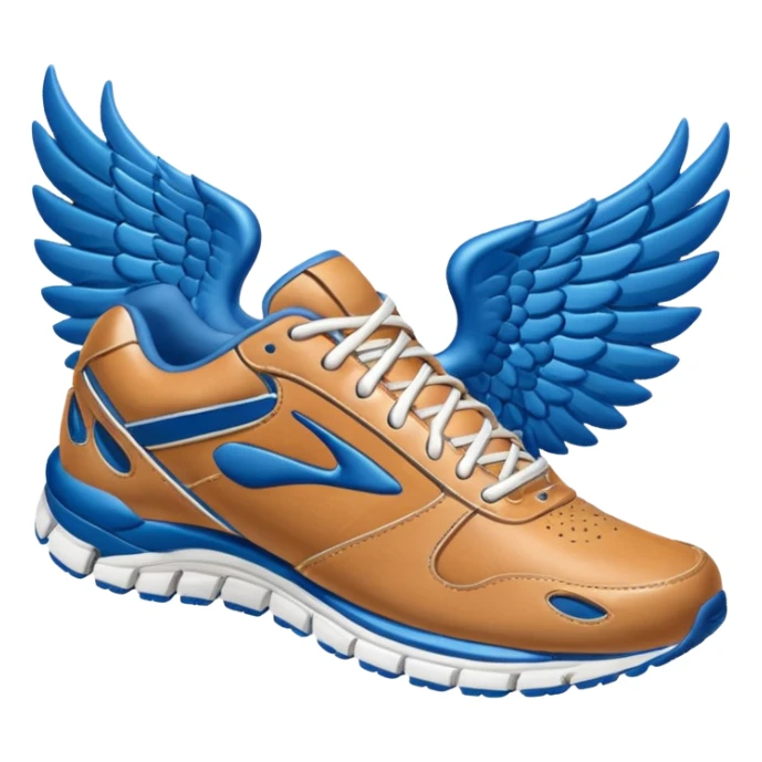 Brooks running sneakers with wings on them sticker