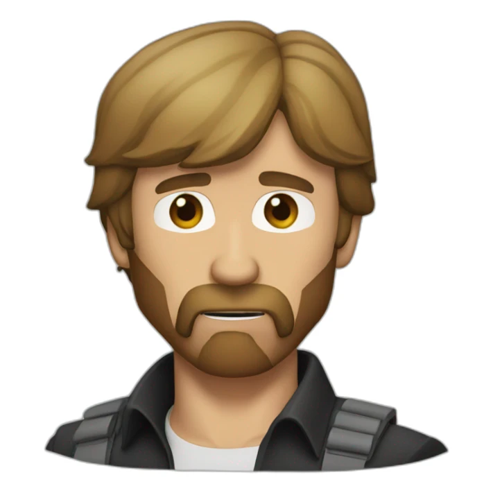 chuck norris blowing kiss sticker