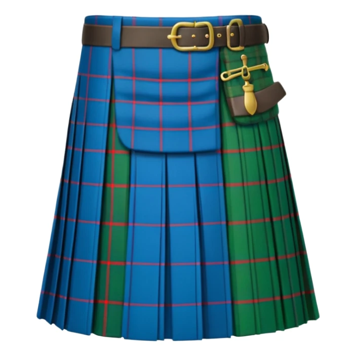 Kilt with no human just the dress sticker