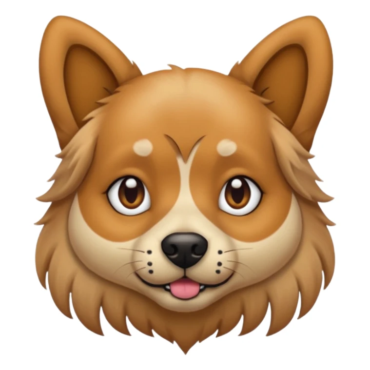 the face of a hip dog with piercings sticker