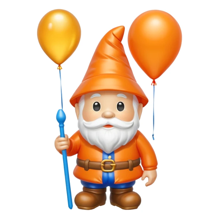   jeff koons halloween garden gnome inflatable balloon art sticker