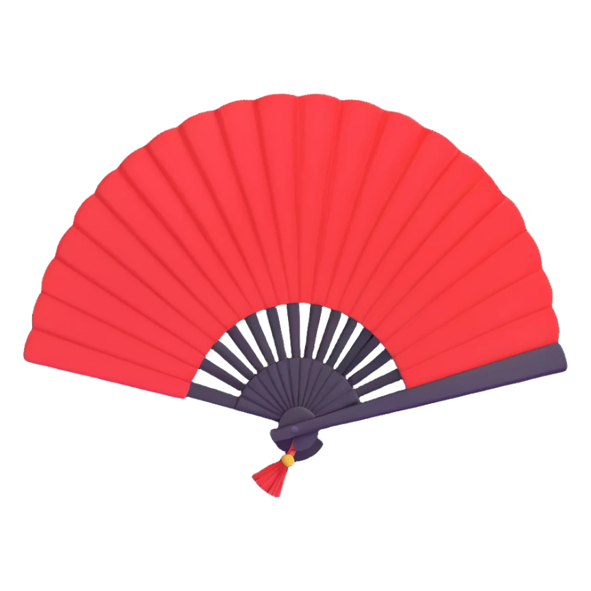 red fan sticker