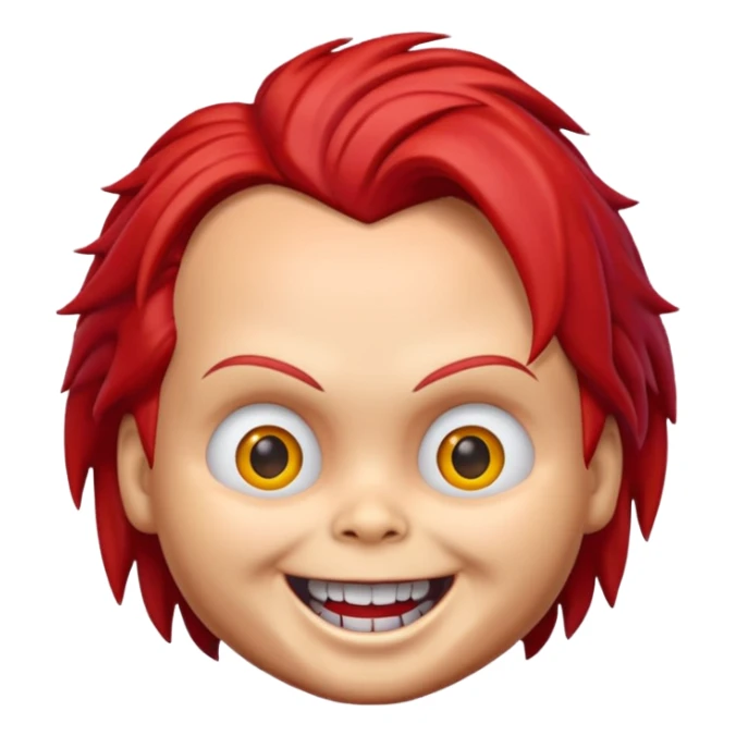 Un emojin de chuky sticker