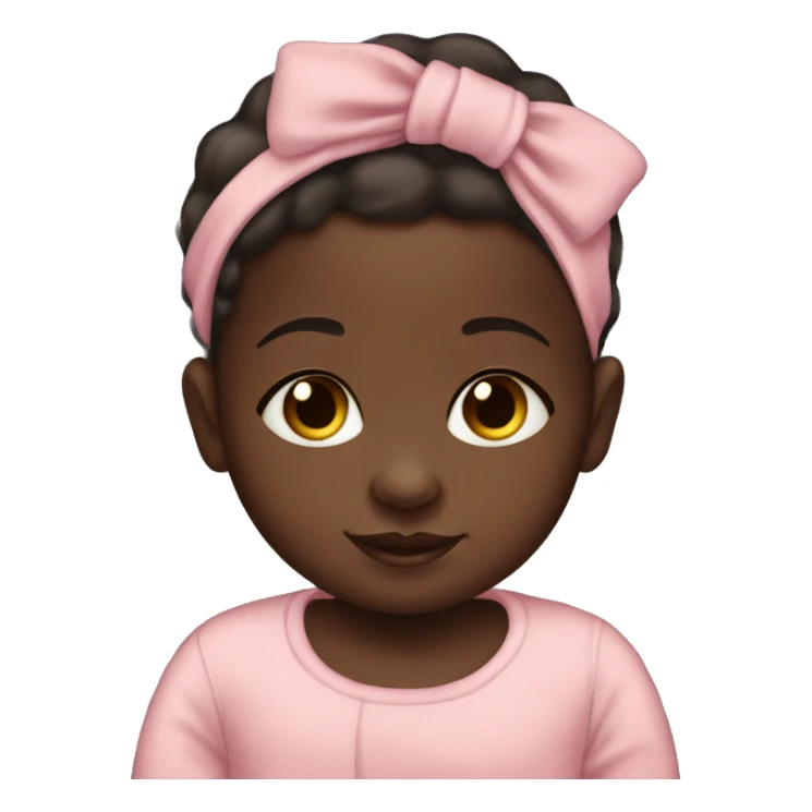 newborn dark skin baby daughter  sticker
