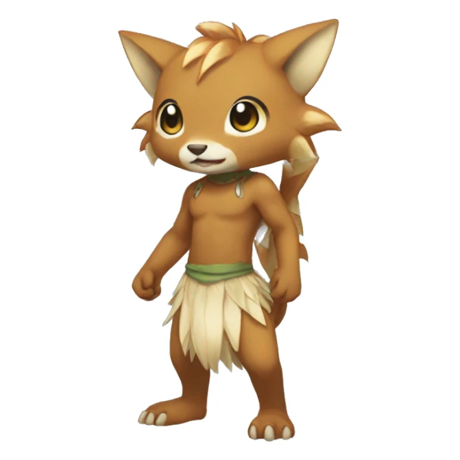 Anthro BagBean-Fakémon Full Body sticker
