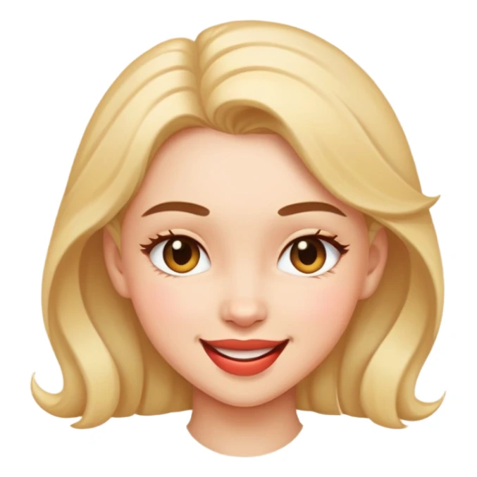 Just a girl coquete emoji sticker