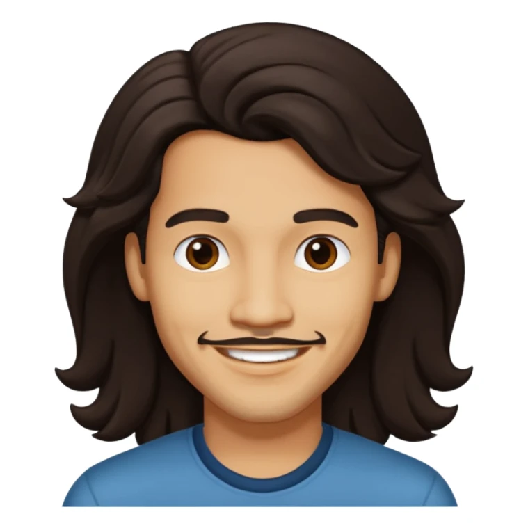 Bobby DeBarge (1956-1995) with long dark brown hair sticker