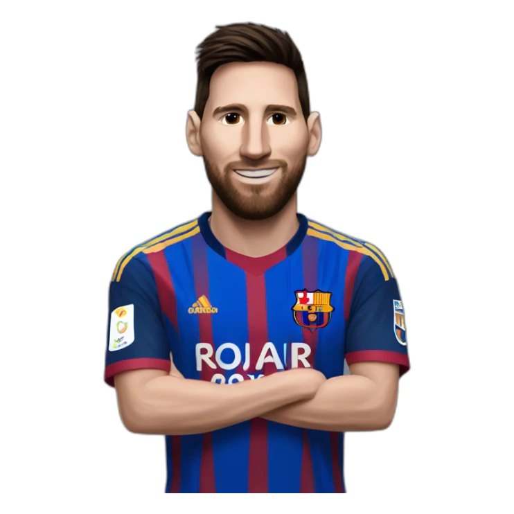 Messi wearing reyal madred shirt sticker