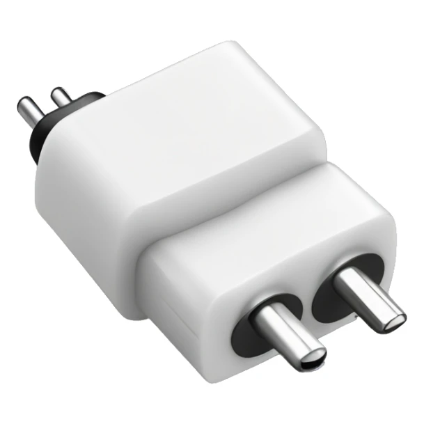 white stereo adapter mini jack to big jack for headphones  sticker