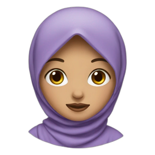 Memoji hijab girl sticker