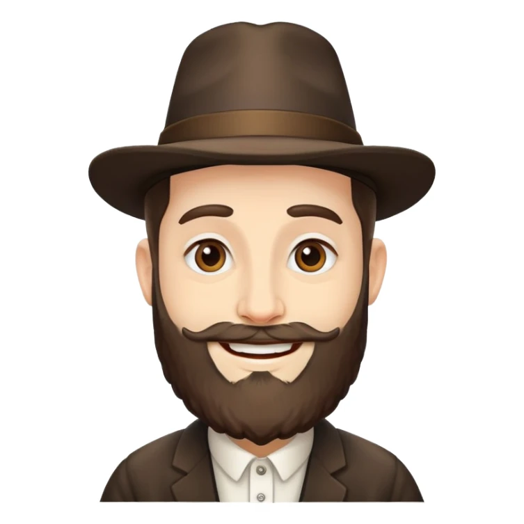 jewish rabbi face emoji sticker