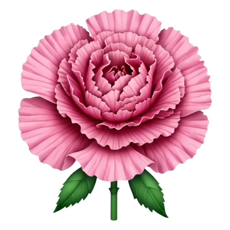Carnation flower sticker