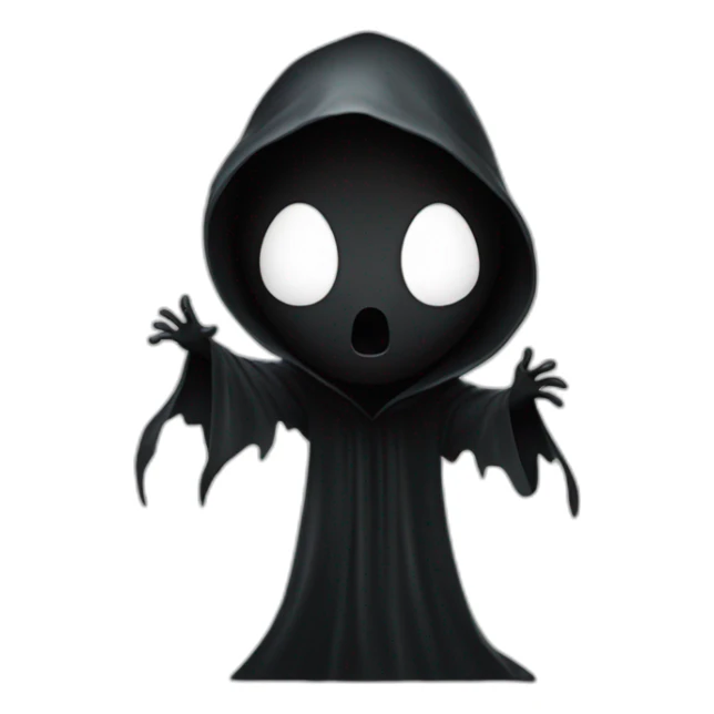 Ghost face maniac Black cloak white mask film scream scream maniac sticker
