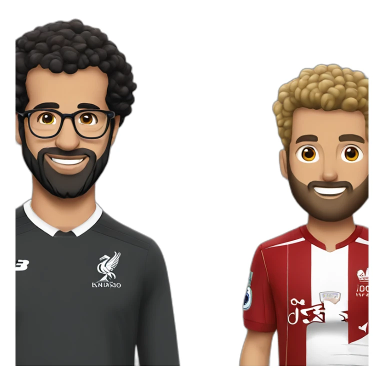 mo Salah and pregnant jurgen klopp sticker