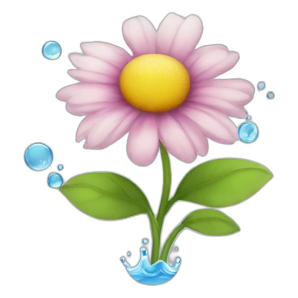 flower and water sticker